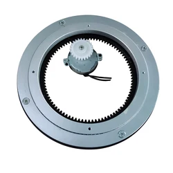 140mm Electric Rotating Turntable Bearings for Display, 12VDC, 3RPM, 50kg Load, Aluminum Alloy for Dining Table, Exhibits