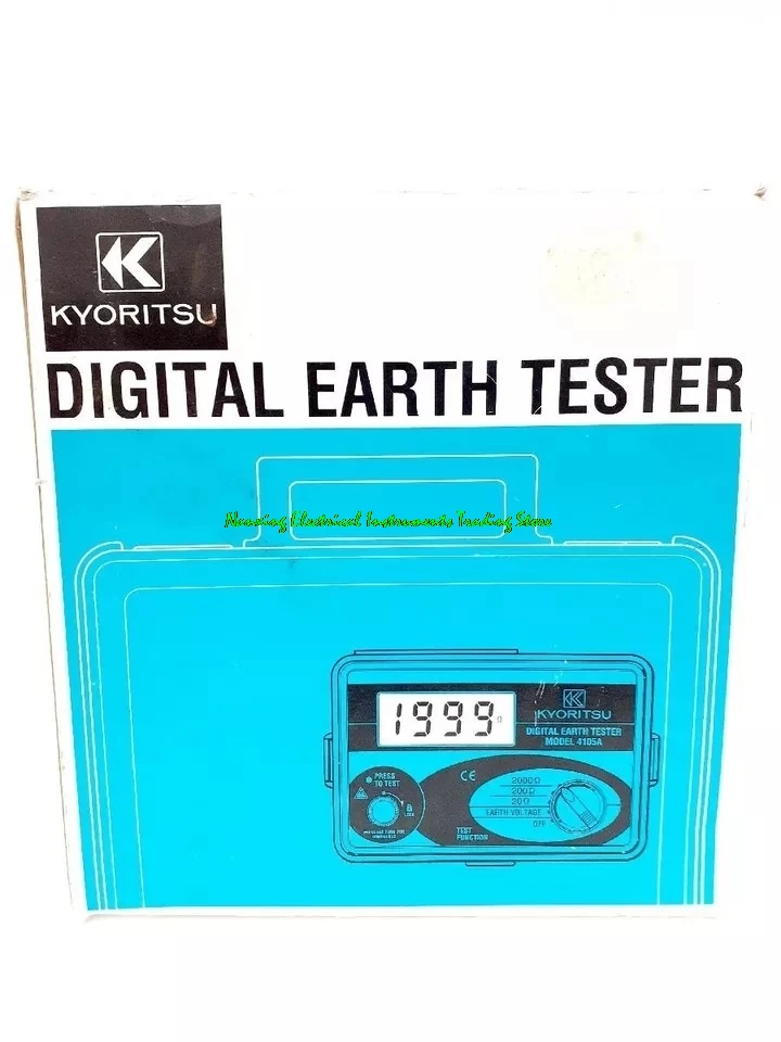 KYORITSU 4105A-H 4105AH Цифровой тестер сопротивления заземления (мягкий корпус) 20 Ом/200 Ом/2000 Ом Напряжение заземления: 200 В/переменного тока (50/60 Гц)