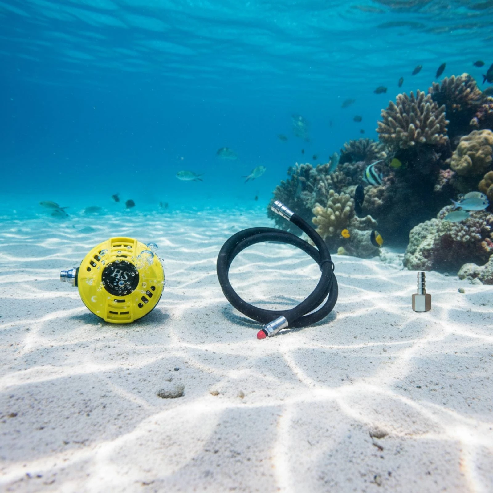 

Second Stage Regulator Deep Dive Freediving Regulator Diving Mouthpiece Hose Portable Water Gear for Divers, Underwater, Ocean
