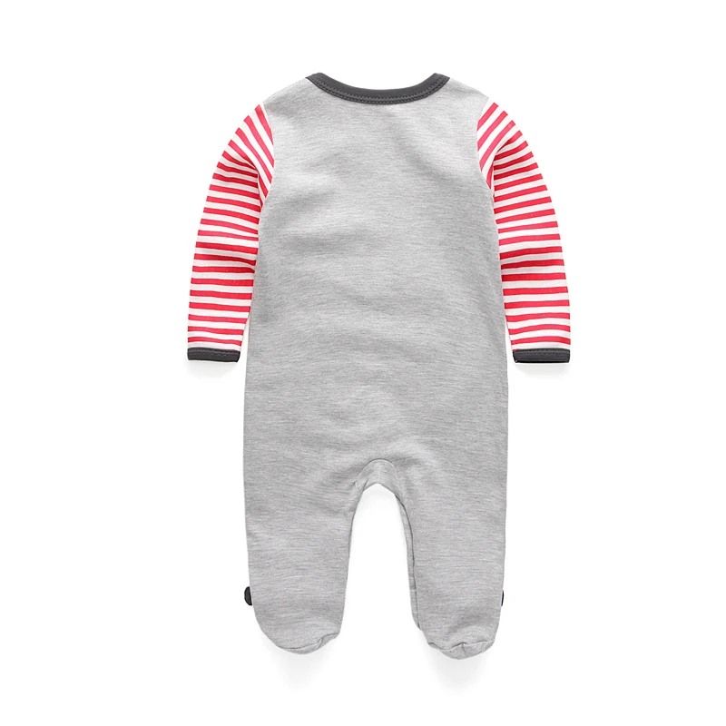 Kiddiezoom Fashion Red Puppy Print Unisex long Sleeve Causal Baby Boy Girl Rompers Soft 100%Cotton Newborn Jumpsuits Clothing