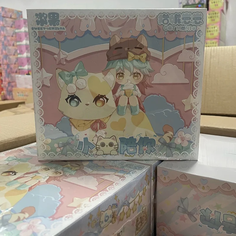 تمثال قطة لطيف هدية عيد ميلاد للفتيات بيري كات نياناي سلسلة رفيق القط الصغير صندوق أعمى ألعاب عصرية قابلة للجمع