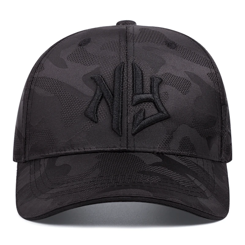 Fashion NY Camouflage Embroidered Cap Men Women Adjustable Hip Hop Baseball Cap Unisex Adult Outdoor Sun Hat Snapback Hat