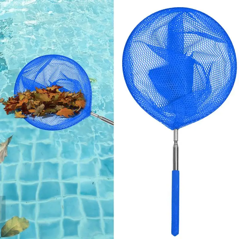 Pool Net With Pole Fishing Nets Pond Skimmer Telescoping Pool Skimmer Pool Skimmer Net With Pole Stainless Steel Small Pool Net