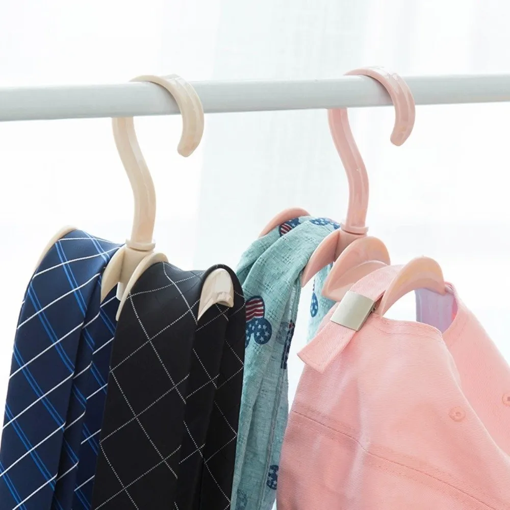 Multi-Functional Wall Mounted Bag Rack Holder 360° Rotatable ABS Purse Hanger Scarf Shawls Shelf Home Organization