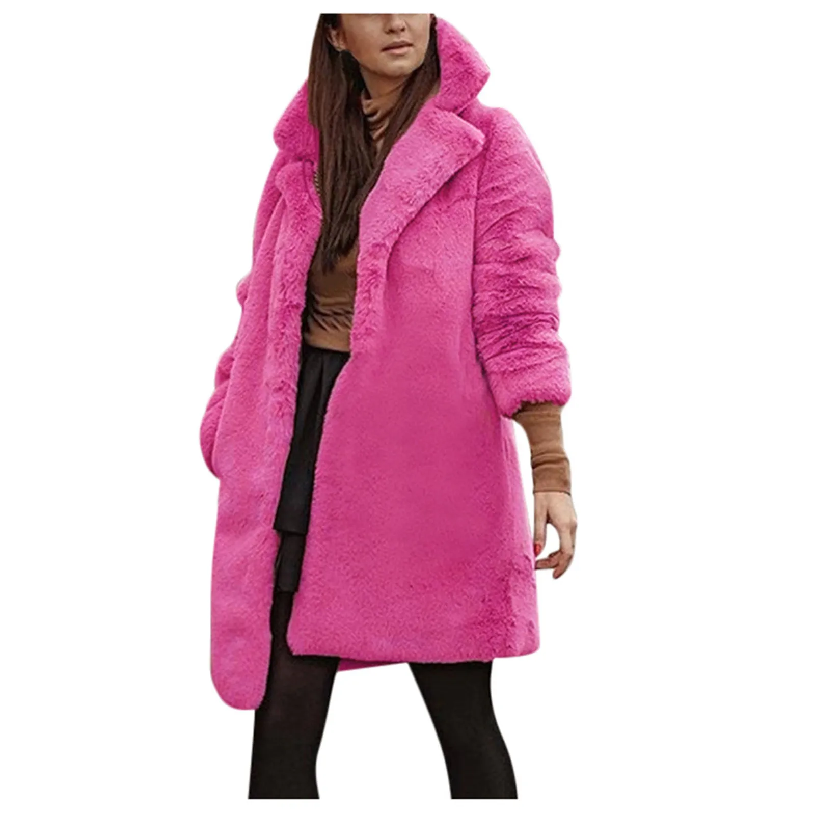 Faux Leather Winter Sheepskin Coat For Women Outwear Women\'s Warm Suit Teddy Bear Women\'s Jackets Autumn Faux Fur Coats