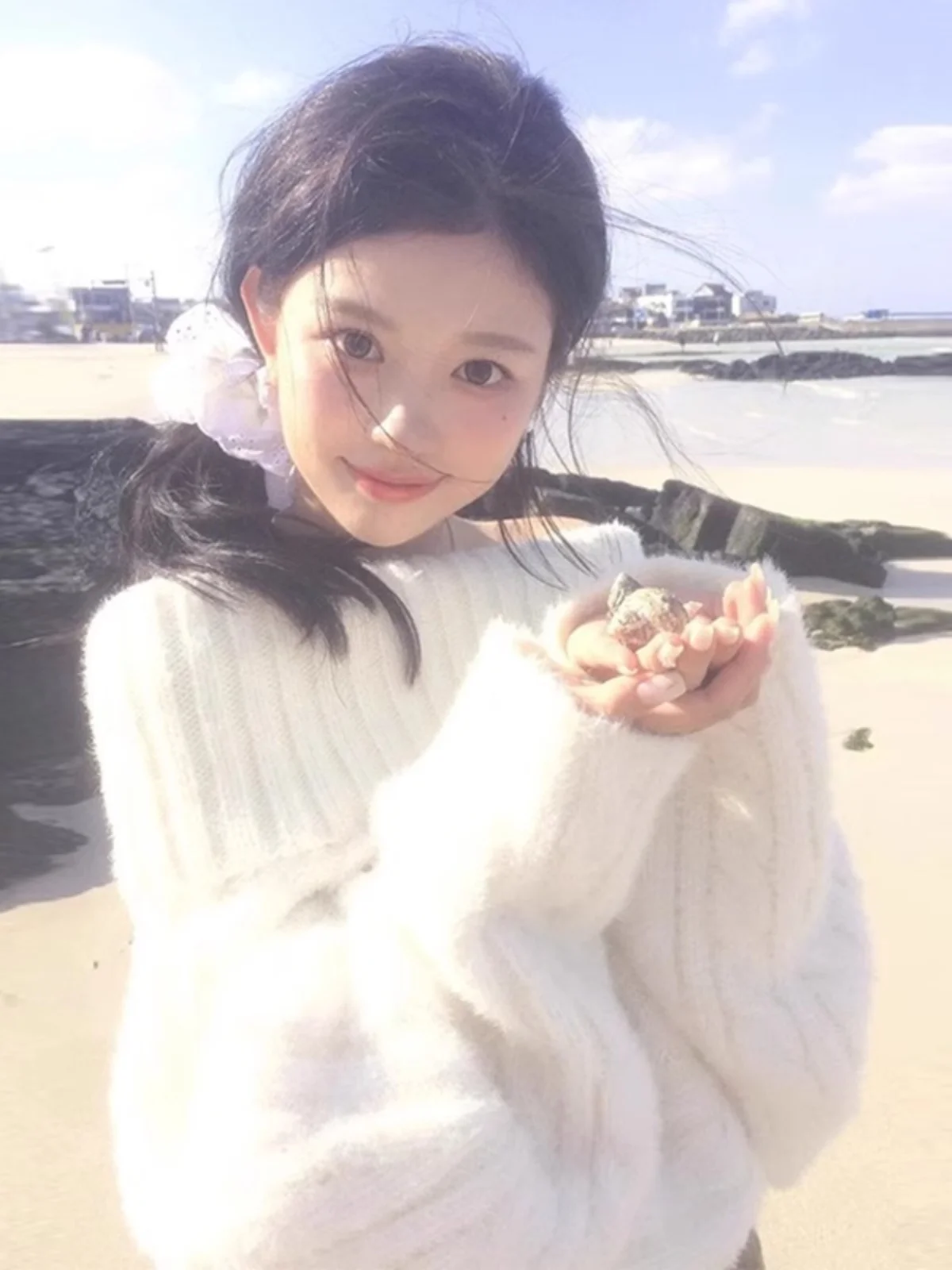 

Sweaters Jumpers Pullovers Women Japanese 2025 Winter Ornament Design Christmas Holiday Festival Season Decoration Softy Warm BF