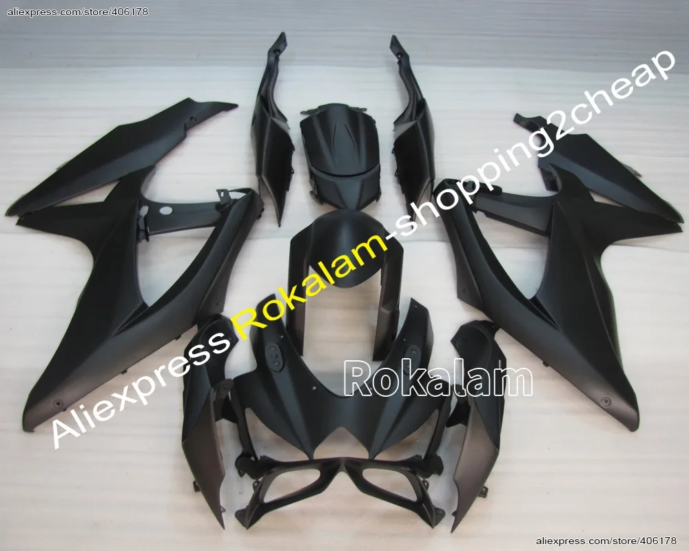 

For Suzuki 2008 2009 2010 GSXR600 750 GSX-R 600 750 K8 08 09 10 Matte Black ABS Fairing Kit (Injection Molding)