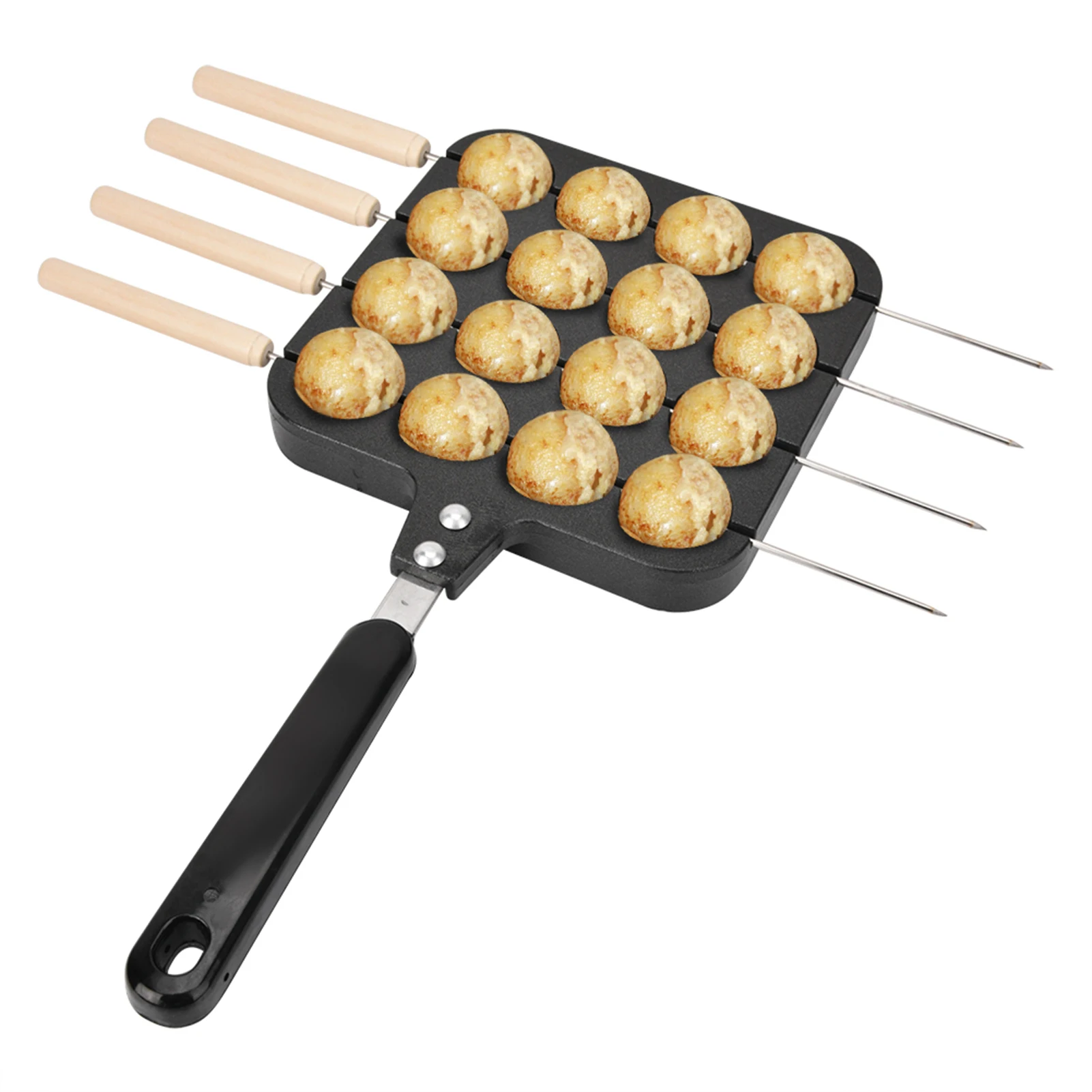 16 Holes Takoyaki Maker Non-Stick Takoyaki Grill Pan Plate Maruko Baking Forms Mold Pan Octopus Baking Machine Kitchenware