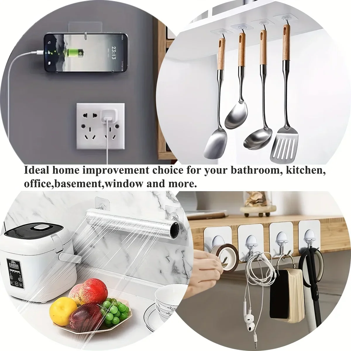 12–36 transparenter Badezimmer-Handtuchhaken, stanzfreier Acryl-Haken, selbstklebender Haken, Wandhaken, spurloser Haken, Toiletten-Klebehaken
