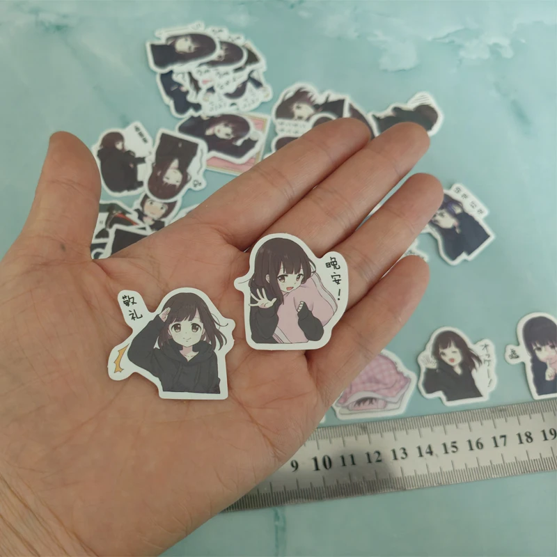 

39 шт., милые Menhera-chan, детские забавные бумажные наклейки, домашние бухгалтерские наклейки на ноутбук, декоративные школьные бирки для скрапбукинга «сделай сам»