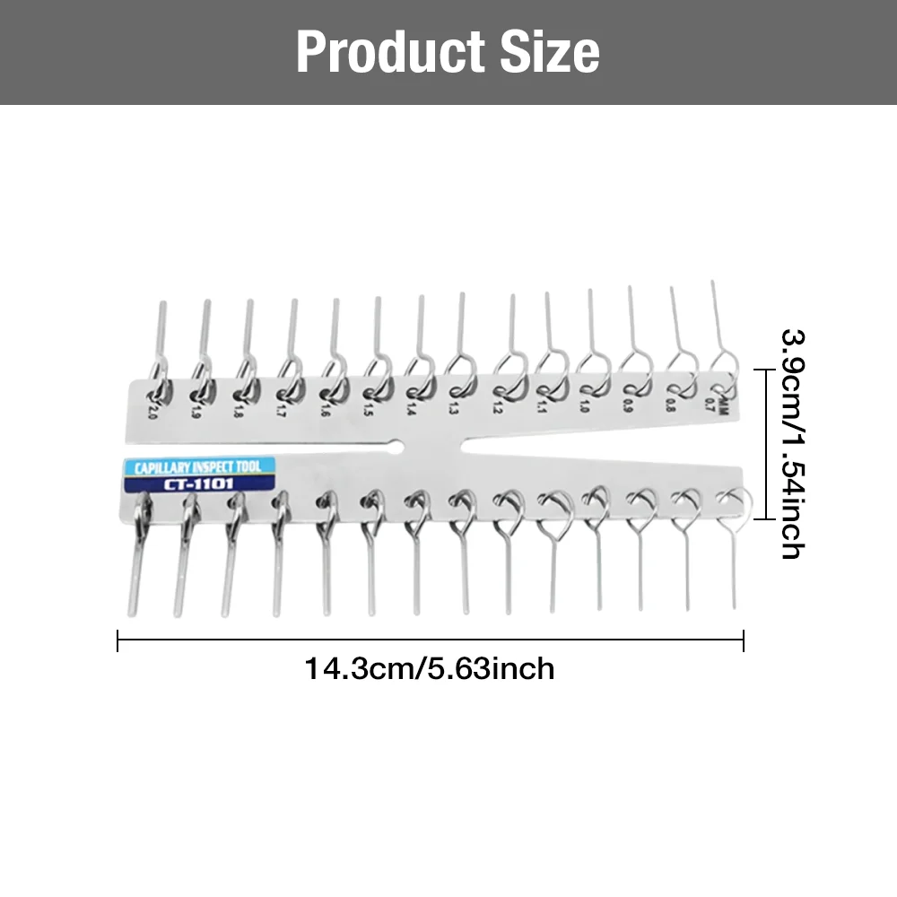High-Precision Capillary Measuring Tool, Copper Tube Measuring Gauge, Instrument For Measuring The Inner Outer Diameter Of Pipes