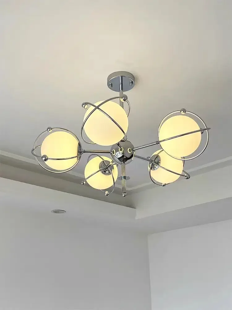 Retro Bauhaus Chandelier Designer Medieval Magic Bean Dining Table Chandelier Glass Ball Hanging Light Kitchen Island Lighting