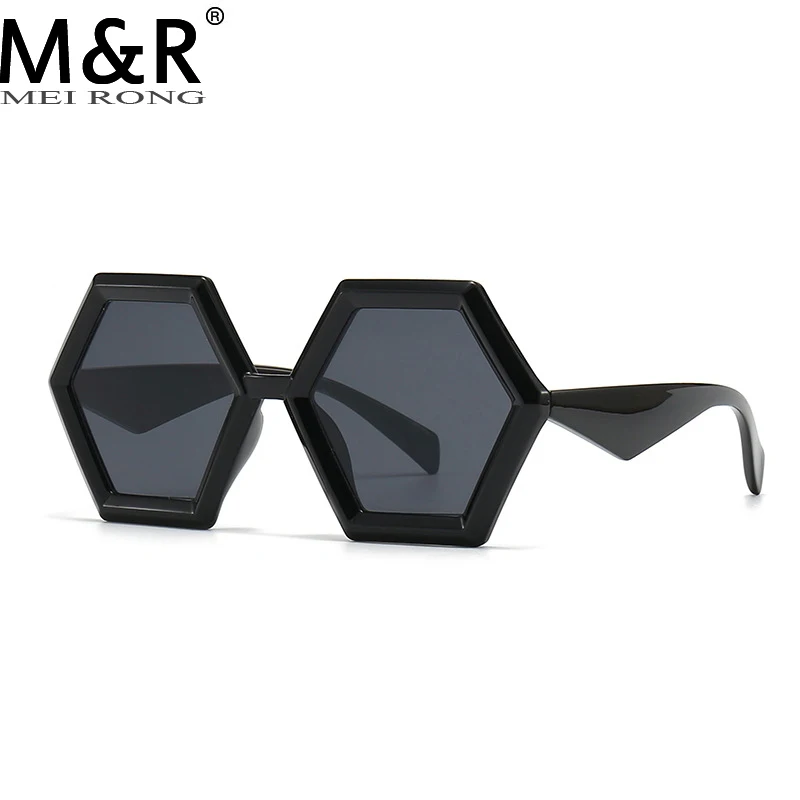 

2023 Fashion New Women's Polygonal Sunglasses Retro Gradient Eyeglass Frame Trendy Street Photo Square Glasses Gafas De Sol