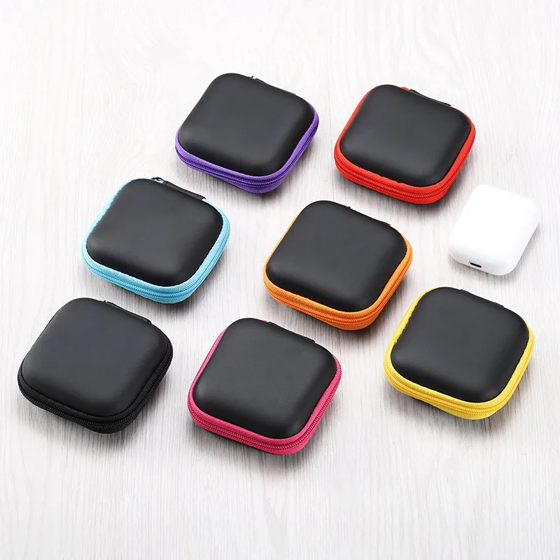 Travel Storage Bag Coin Purse Hard Case for Earphone Package Zipper Bag Portable Travel Cable Organizer Storage Earphone Bag