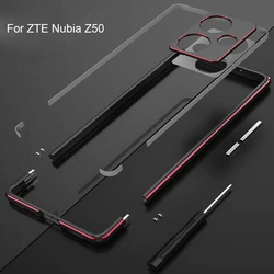 Bumper Case For ZTE Nubia Z50 Aluminum metal Frame Slim Cover phone case+ carmera Protector Nubia Z50 Bumper Shell Capa