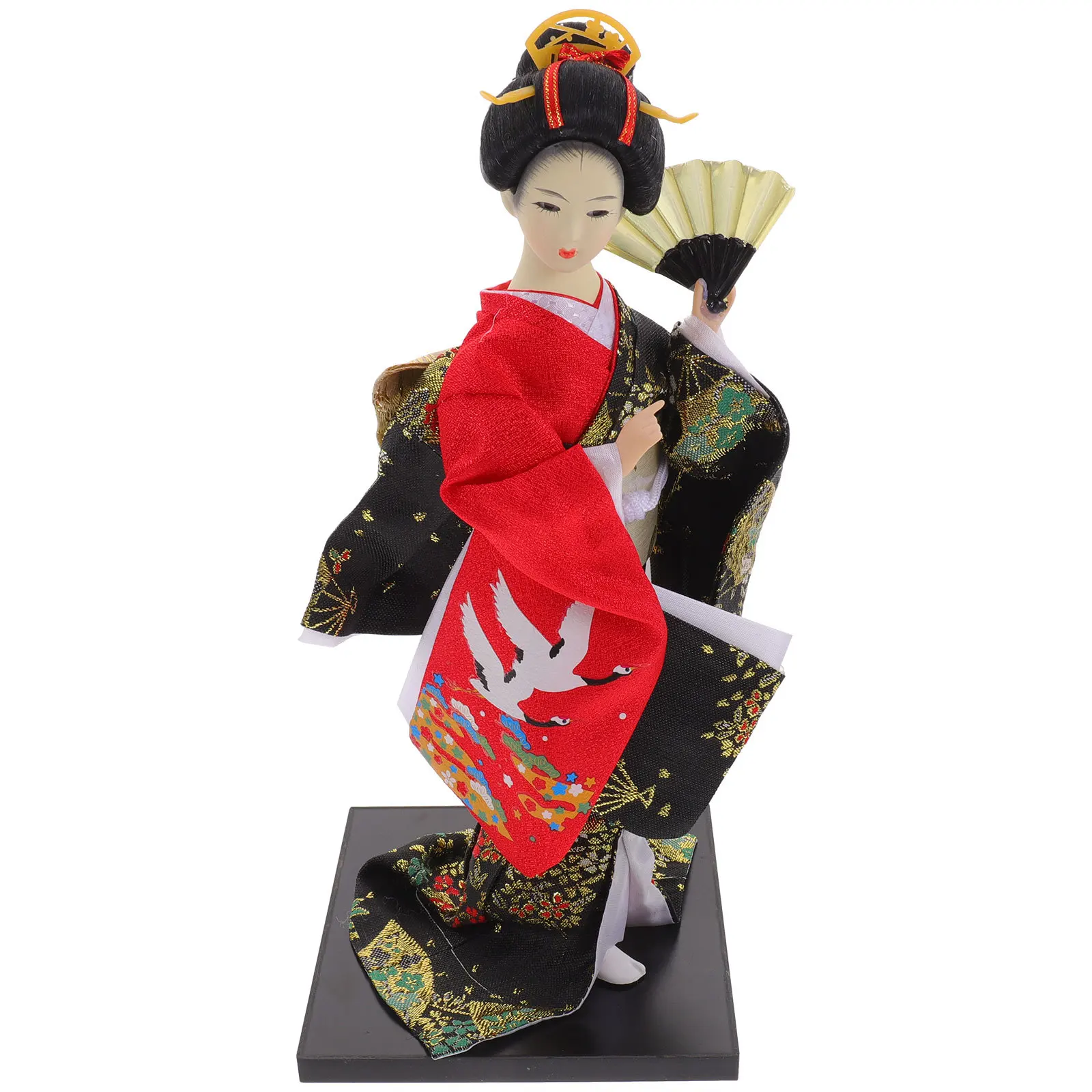 

Lovely Japanese Home Gift Decoration Exquisite Geisha Statue for Room Garden Bonsai Display Elegant Office Desk Accessory