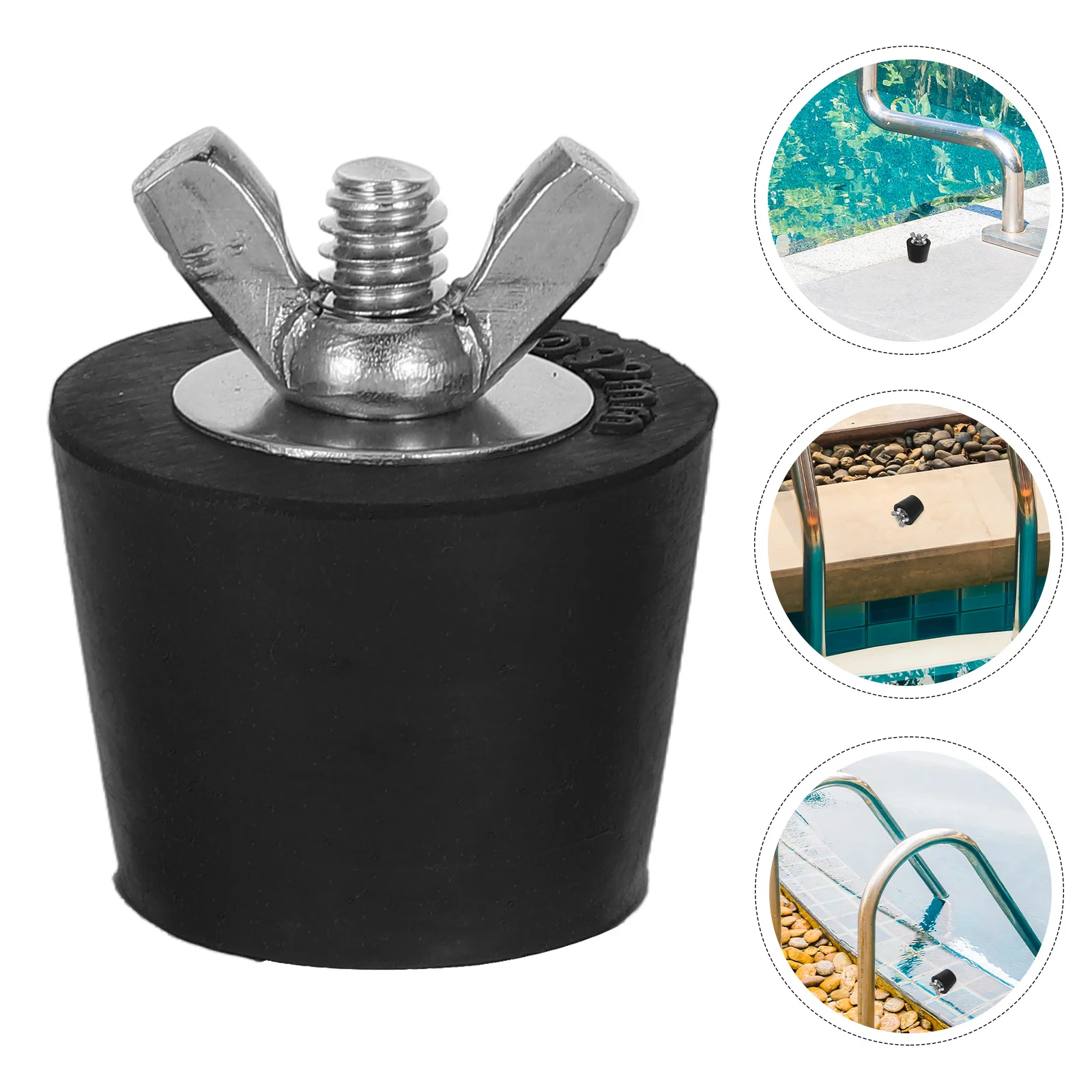 

TOBBOMEY Rubber Pool Skimmer Plug Winter Expansion Antifreeze for Pipe Waterproofing Seepage Prevention