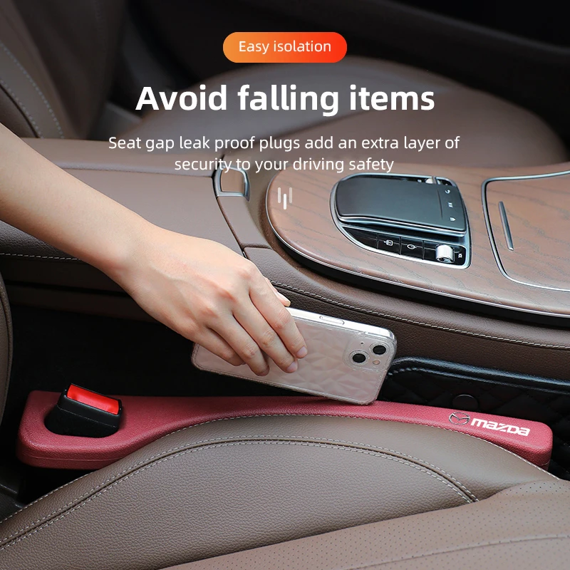

2Pcs Car Seat Gap Plug Seats Leak Proof Filler Strip Accessories For Mazda Speed 2 3 5 6 Atenza CX80 CX70 CX90 CX3 CX5 CX8 MX30