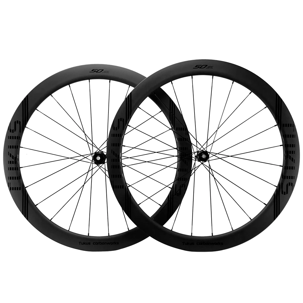 TUKUS カーボンホイール ディスクブレーキ TUKUS 700c Carbon Road Bike Wheels 50mm Disc Brake
