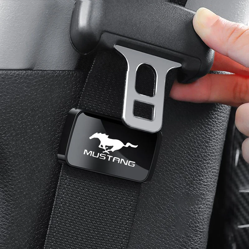 1pc Fashion For Ford Mustang Fusion Focus Fiesta Ranger EscapeMagnetic Car Seat Belt Holder Stabilizer Interior Accessories - view 4