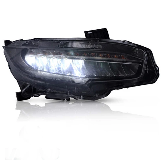 TYPY LED Head Lamp With Moving Signal & Color-Changing DRL For Civic  2016 2017 2018 Head Lamp