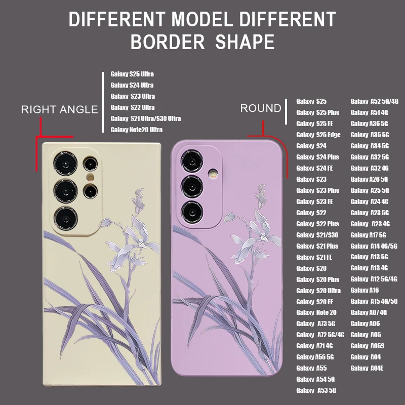 حافظة لهاتف سامسونج جالاكسي S24 S25 FE S25 S23 S22 Ultra A17 A56 A16 A55 A25 A15 A36 A35 5G الأرجواني السحلية طباعة لينة غطاء من البولي يوريثان #4