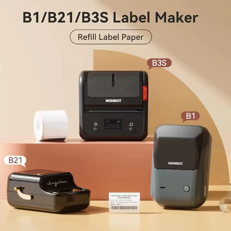 Niimbot Thermal Label Self-adhesive Oilproof Transparent/White/Round/Color Sticker For Niimbot B21 B1 B3S Label Machine Printing