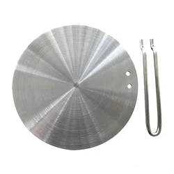 Heat Diffuser Stainless Steel Induction Diffuser Plates for Electric Gas Stove Glass Induction Heat Diffuser with Handle
