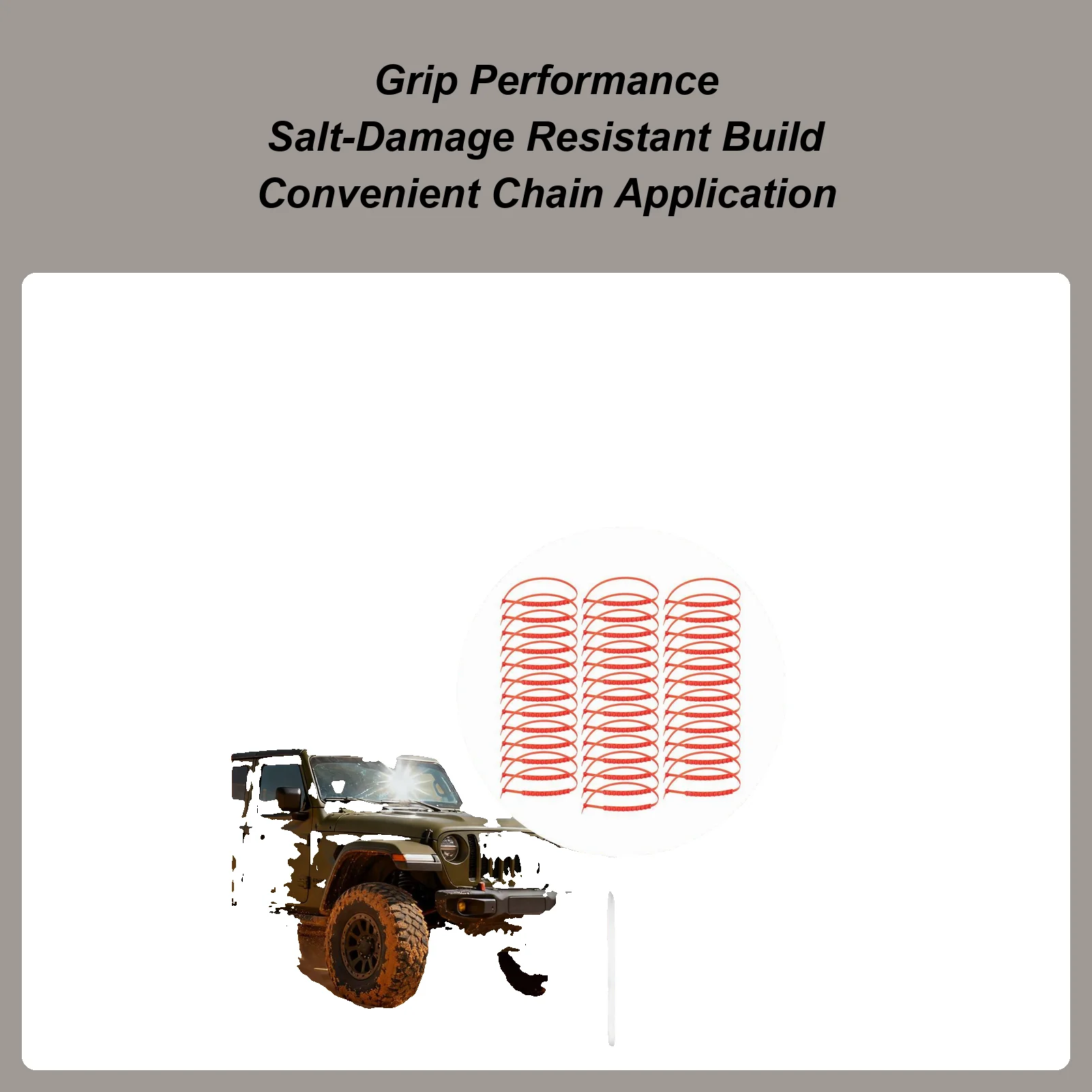 

Snow Tire Chains Foldable Lightweight Gadget Straps Tool Tire Snow Chains For Vehicle Automotive Trucks SUVs Winter Outdoor