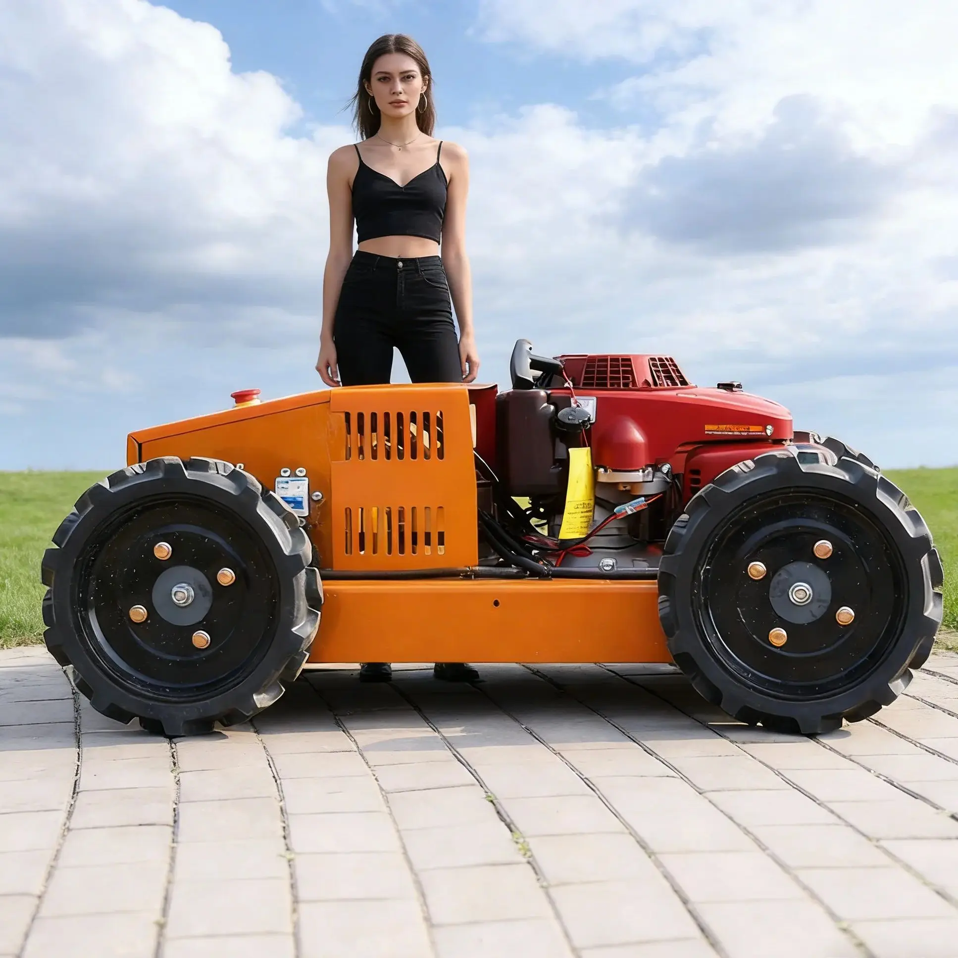 

Customized EPA EURO5 Engine Zero Turn Robot Rc Self Propelled Crawler Remote Control Lawn Mower For Garden