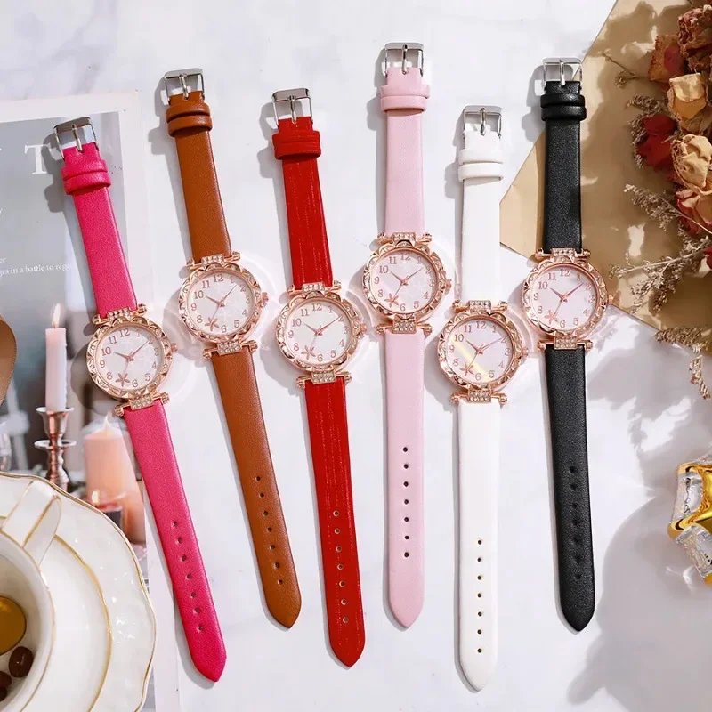 Ladies Wrist Watches Luxury Women Watches Buckle and Alloy Watch Quartz Wristwatches Females Starfish Dial Joker Watch for Women