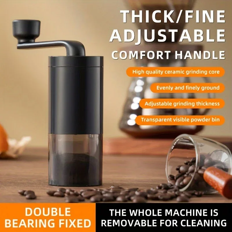 Tragbare manuelle Kaffeemühle handge kurbelte Kaffee maschine nach Hause im Freien reisen kleine manuelle Mühle verstellbare Bohnen mühle