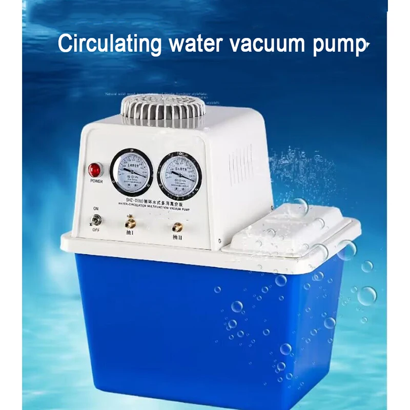 Double Suction Circulating Water Vacuum Pump Laboratory Stainless Steel Bench Type Suction Filtration Pump Double Meter