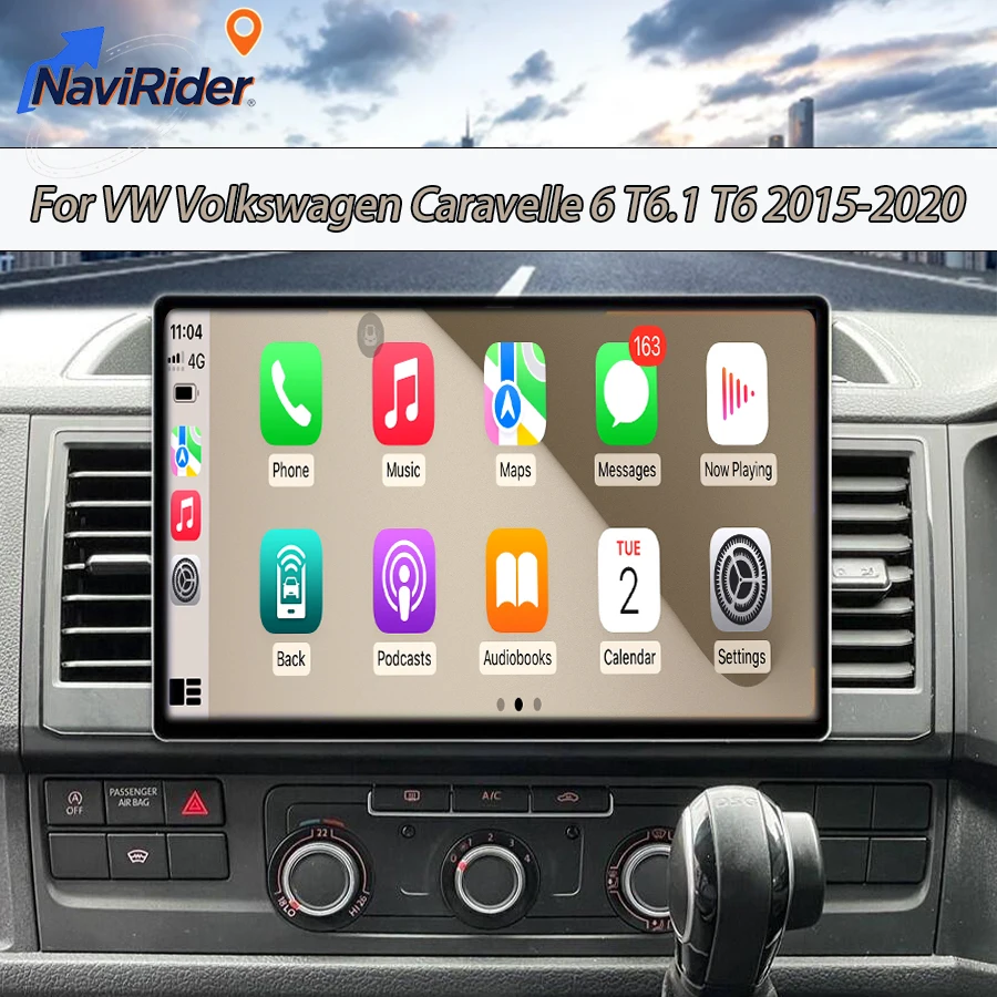 12.5'' Android For VW Volkswagen Caravelle 6 T6.1 T6 2015-2020 Head Unit Multimedia Carplay Car Radio Screen Navigation WiFi GPS