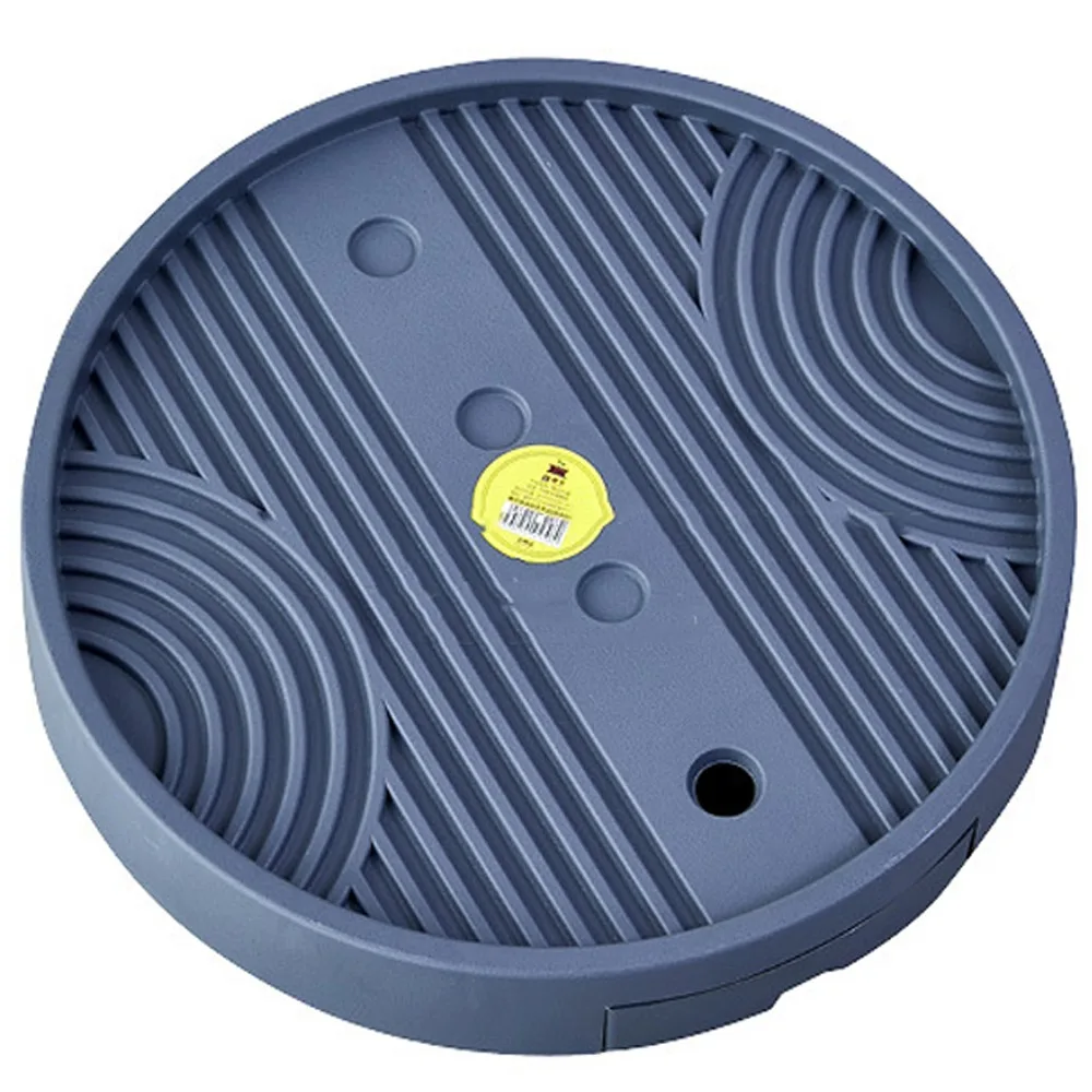 

Round Flower Pot Mobile Tray Non-Slip Stable Universal Wheel Mobile Base with Drainage Tray Heavy Duty Rolling Plant Tray