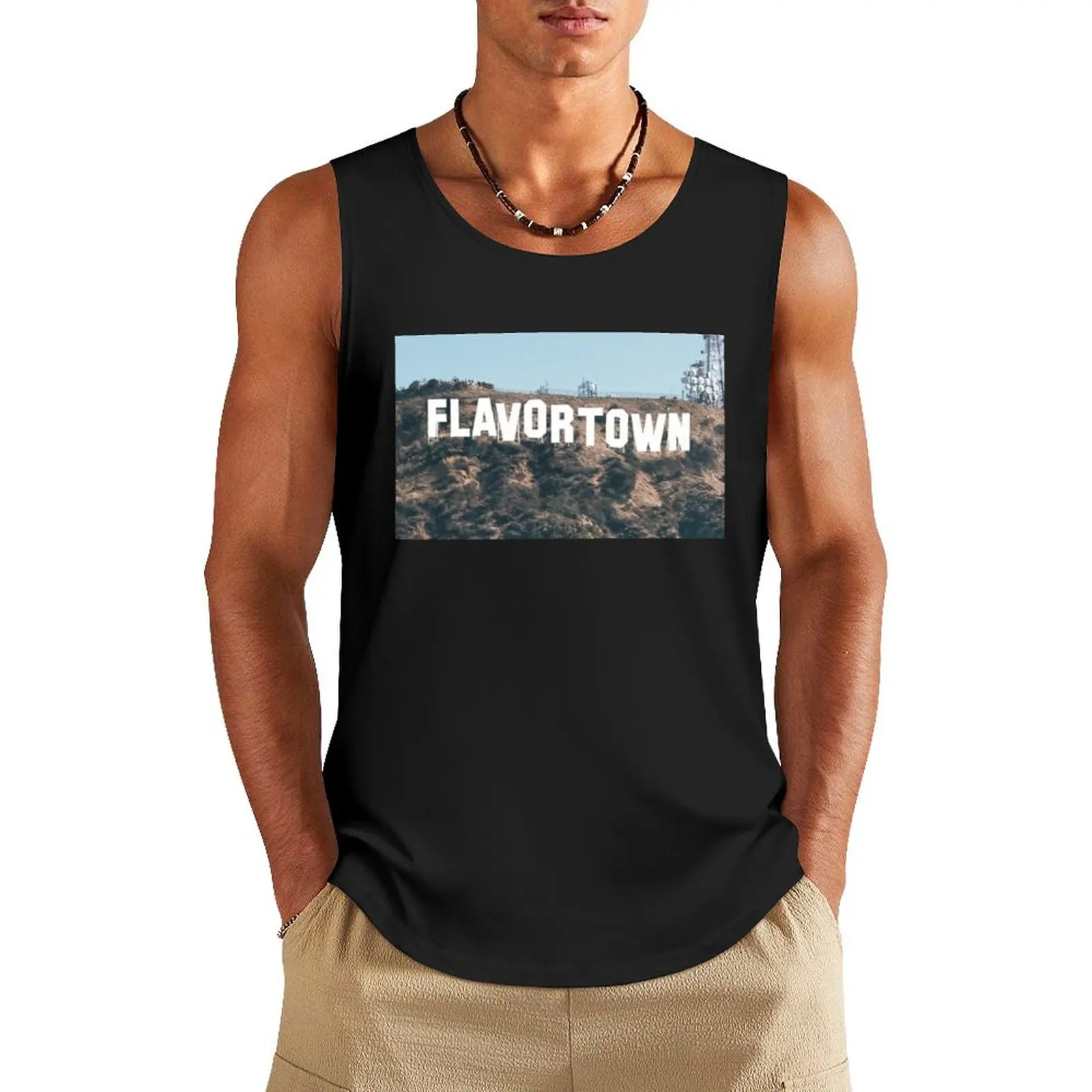 

Flavortown Tank Top gym men quick-drying t-shirt best selling products Men's gym clothing