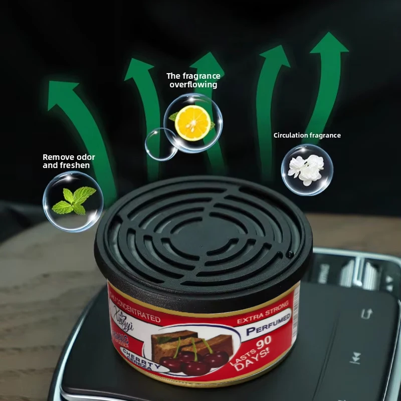 Car Air Fresheners Car Odor Eliminator Perfume Canned Wood Block Long-Lasting Auto Aromatherapy Home Wardrobe Deodorant Supplies
