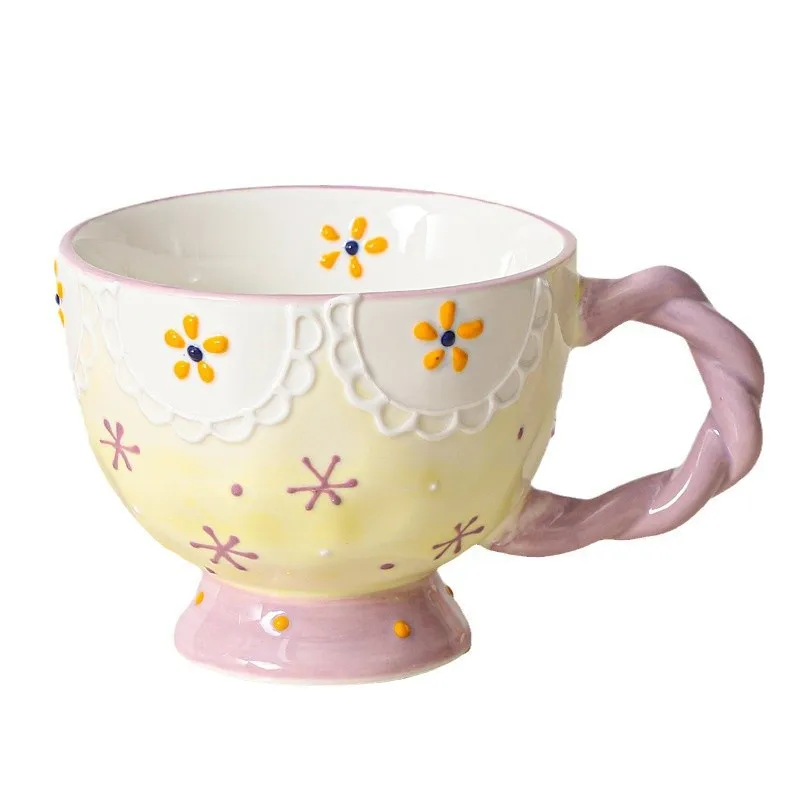 

Cx ceramic mug child office water cup girl cute creative breakfast cup