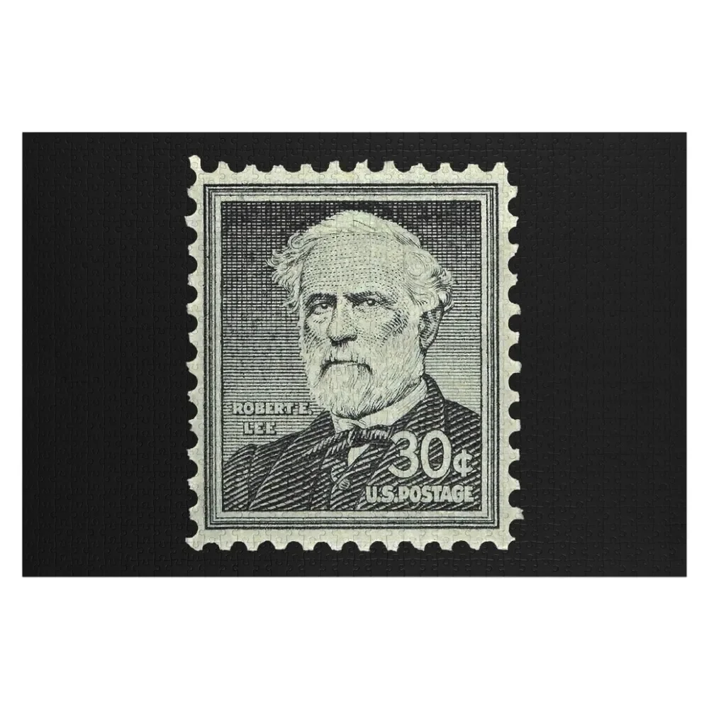 

Vintage Postage Stamp General Robert E. Lee Jigsaw Puzzle Woods For Adults Custom Jigsaw Wooden Name Jigsaw Custom Puzzle