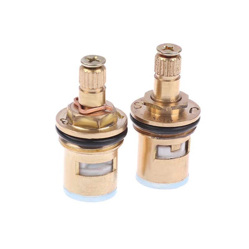 1PC Bathroom Kitchen DIY Accessories Universal 1/2" Replacement Tap Valves Copper Ceramic Cartridge Inner Faucet Valve
