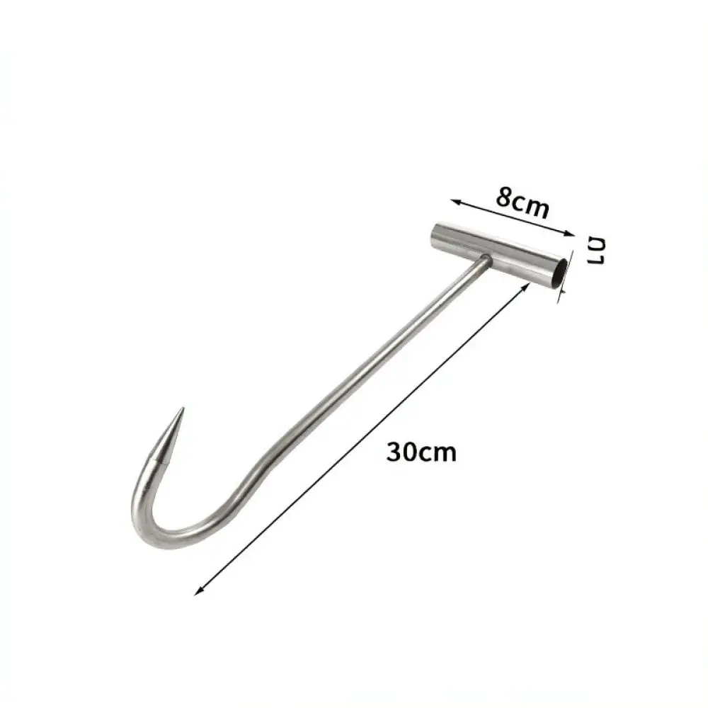 Heavy Duty T Hook Pulling Tool For Sewer Drainage Grates Manhole Covers Roller Shutter Doors Metal Lifting Equipment