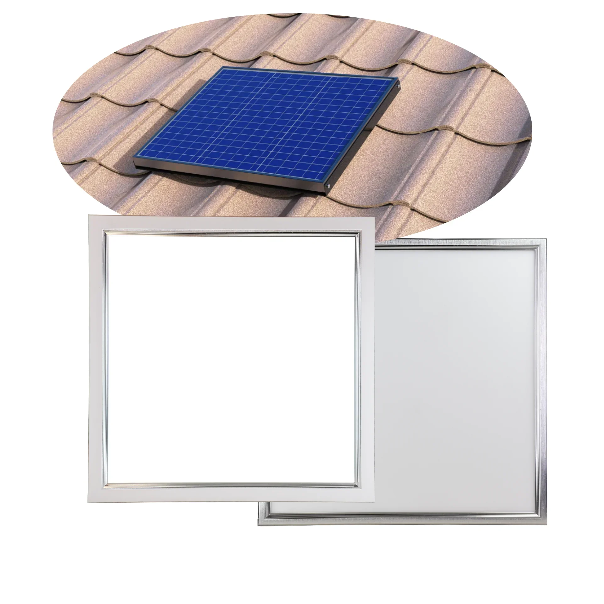 Office 60W High Quality Factory Direct Battery Solar Power LED Skylight Indoor Panel Lighting