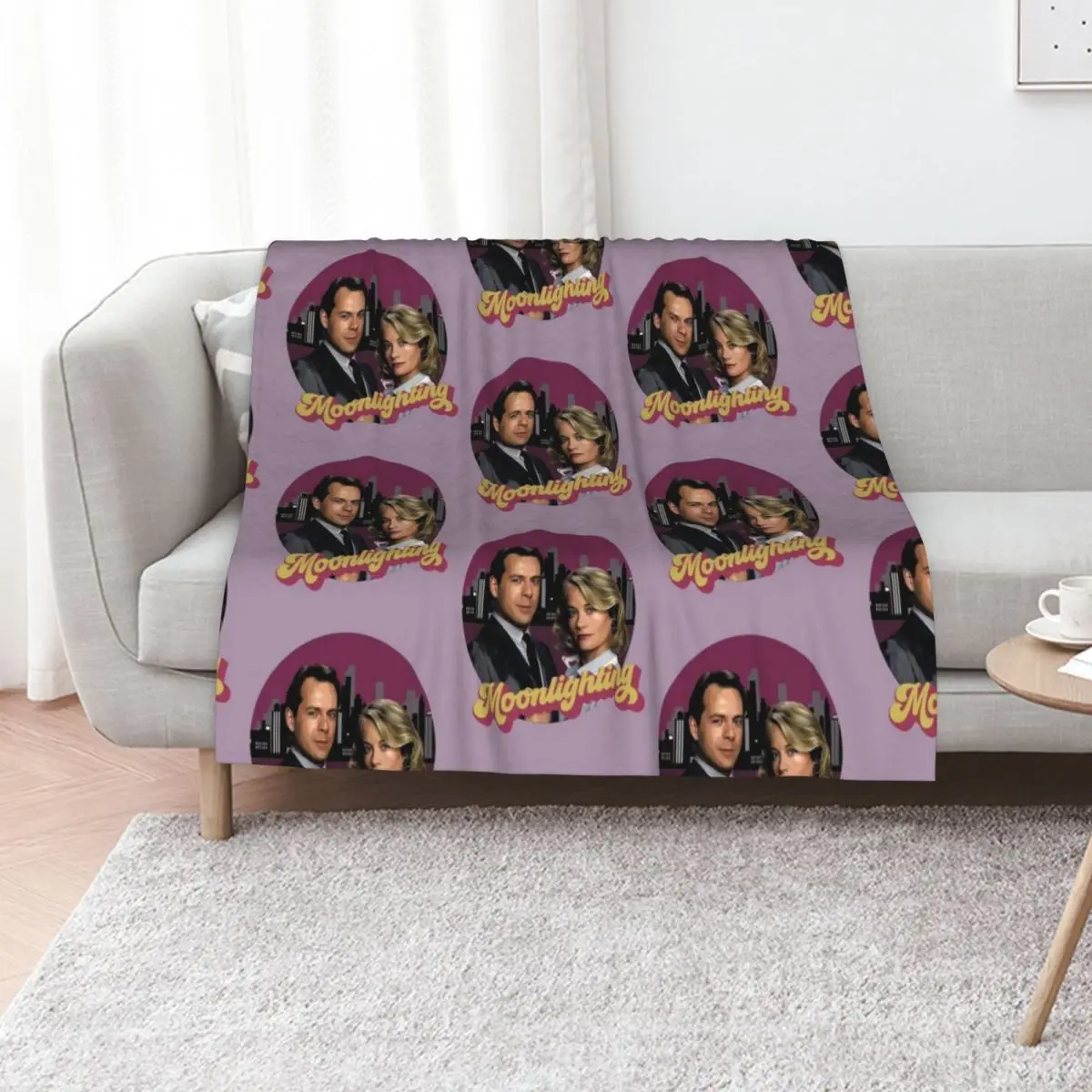 moon version 2 Throw Blanket Furry christmas gifts Luxury Designer Plaid Soft Big Hair Blankets