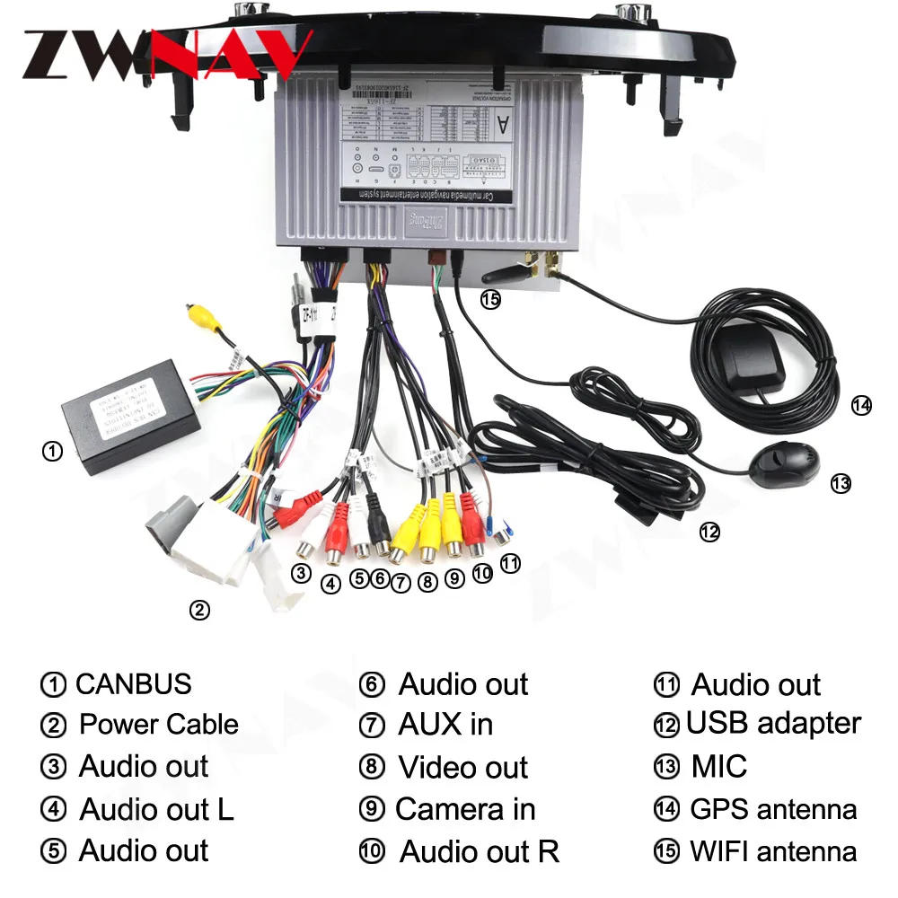 Per Nissan JUKE 2010 2011 2012 2013 2014 2015 2016 2017-2019 autoradio Carplay Android Automotive Tesa- Screen Multimedia Auto