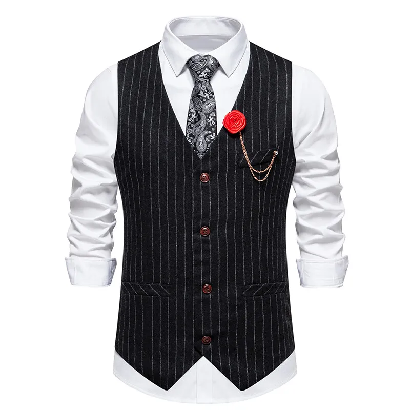 Customized suit vest men's work clothes suit best man's business suit plus size dress wedding casual vest