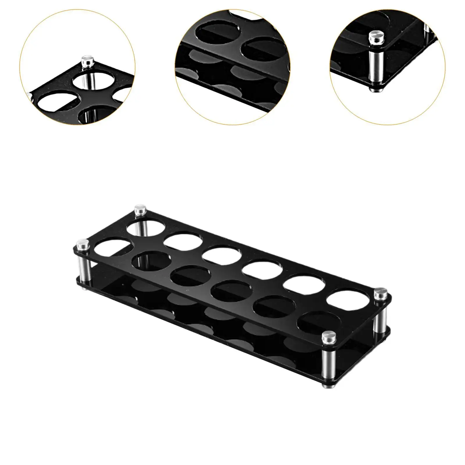 Acrylglas-Tabletthalter mit 12-Loch-Bar für Küche, Party, Restaurant