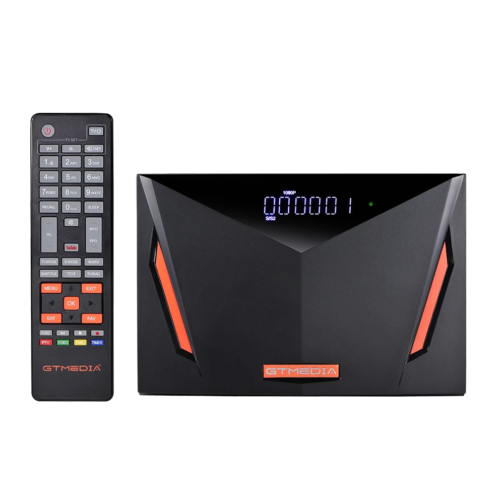 Hot selling GTMEDIA V8 UHD TV Satellite Receiver TV Box DVB S2 T2 4K Ultra HD，Built In WIFI Stock In Spain CZ media player