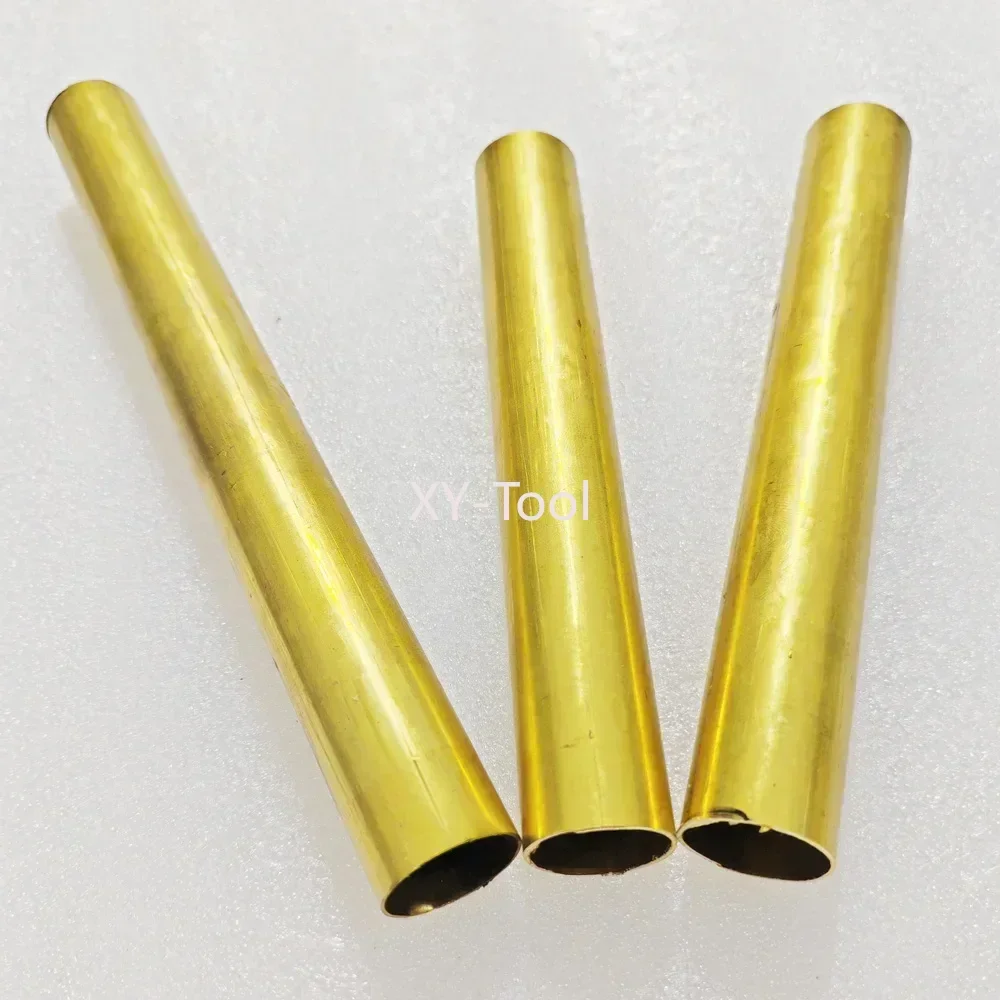 Tabung Kuningan Kuning Pipa Kuningan Berongga DIY Tabung Lurus Logam CNC OD10/11/12/13/14/15/16/17/18/19Mm ID 5 ~ 19Mm