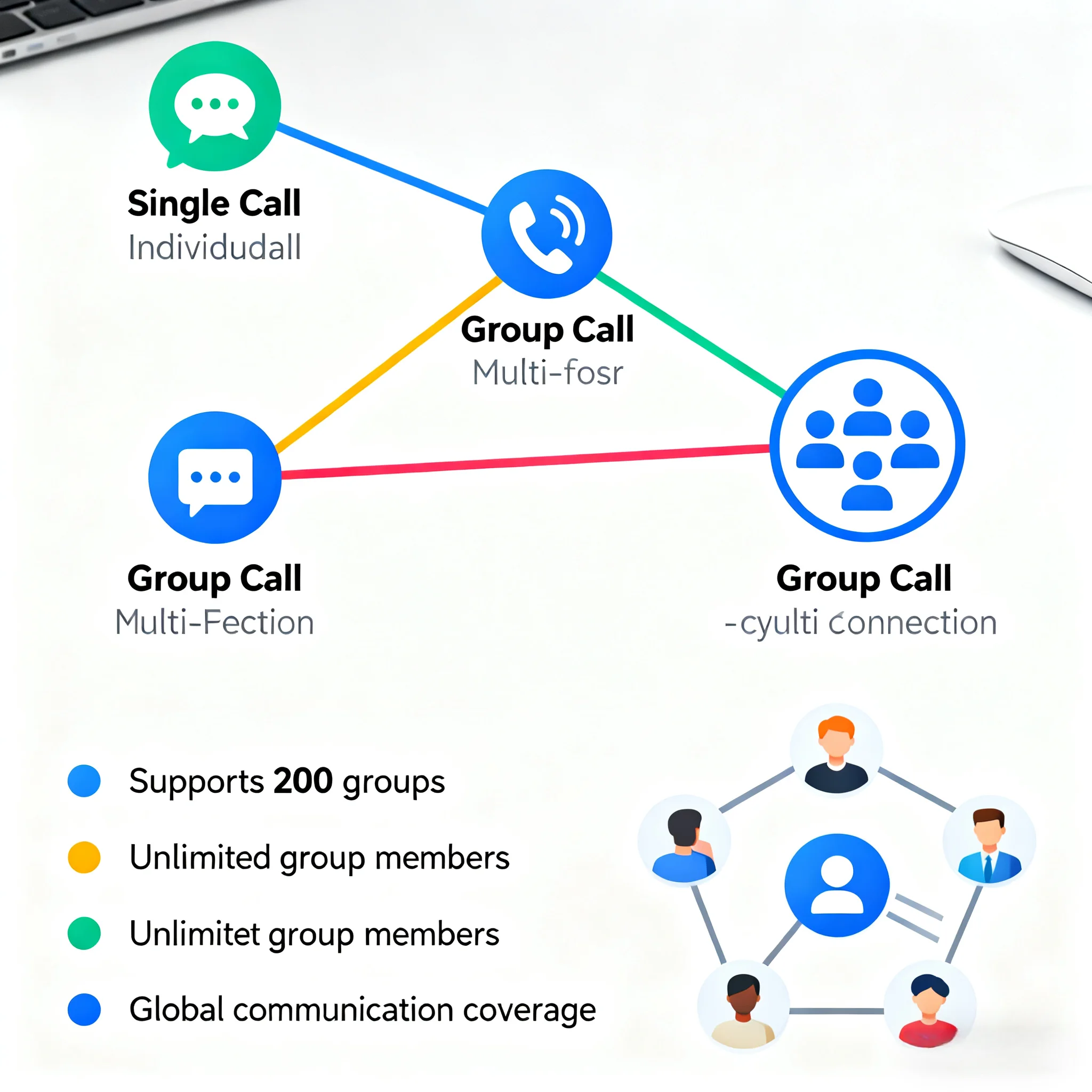 Walkie Talkie Jarak Jauh 50000Km Radio Global 4G 199 Saluran Kompatibel Seluruh Dunia Untuk Global Ptt Poc