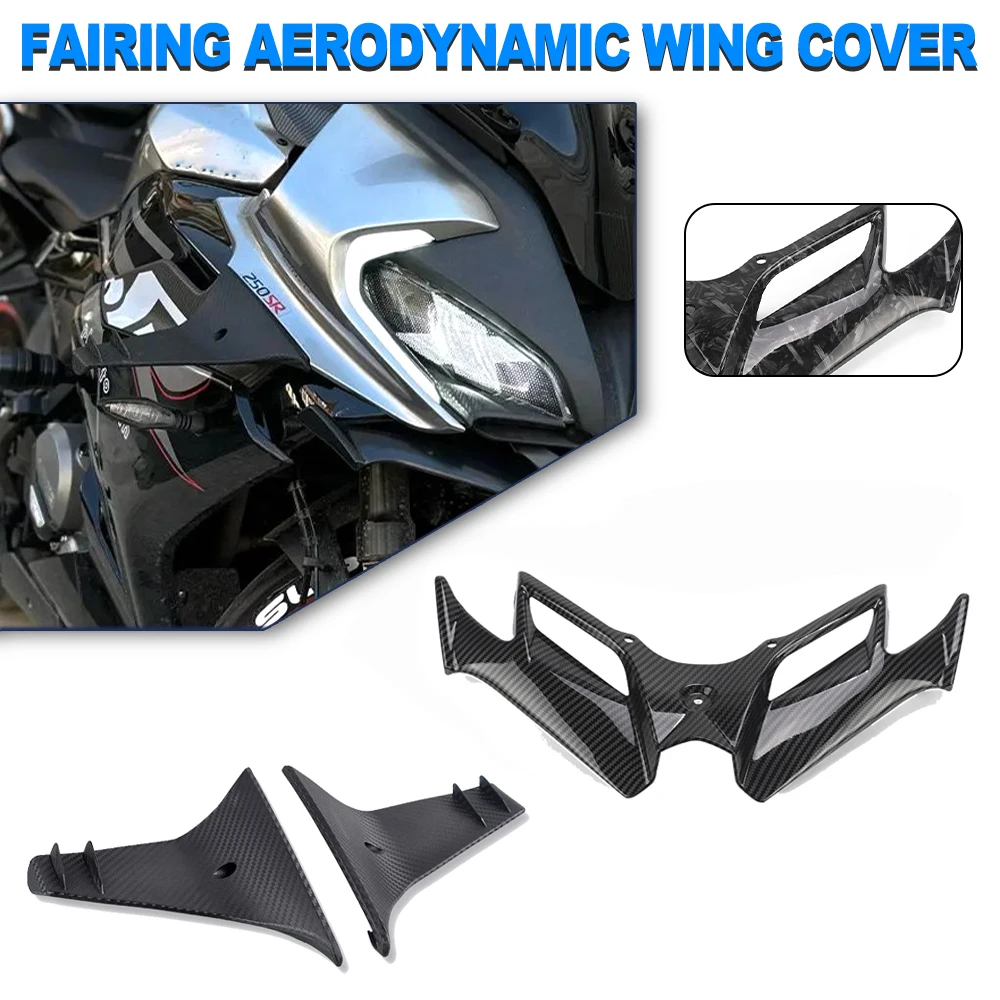 

Moto For CFMOTO 250SR 300SR SR 250 300 SR 2019 2020 2021 2022 2023 2024 Front Fairing Aerodynamic Winglet Cover Fixed Wind Wing